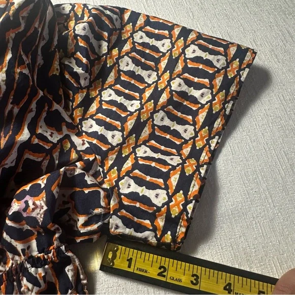 Anthropologie Maeve Somerset Maxi Dress Printed Short Sleeve  XS P - Picture 10 of 14